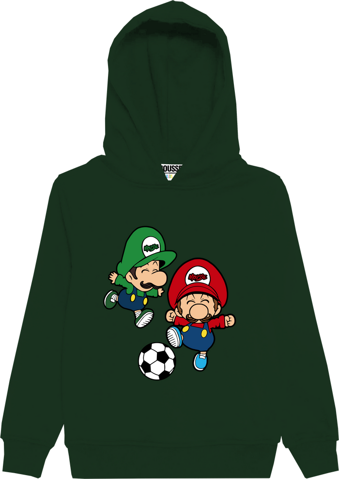 Felpa Con Cappuccio Super Mario Verde