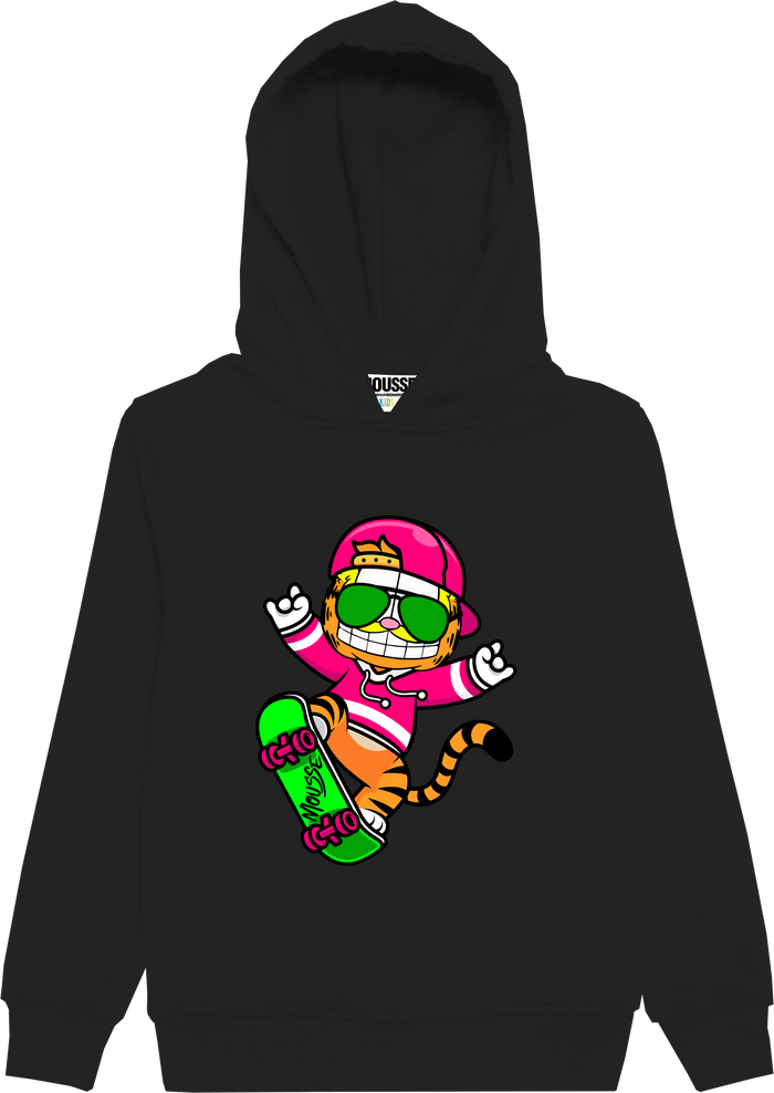 Felpa Con Cappuccio Skate Nera