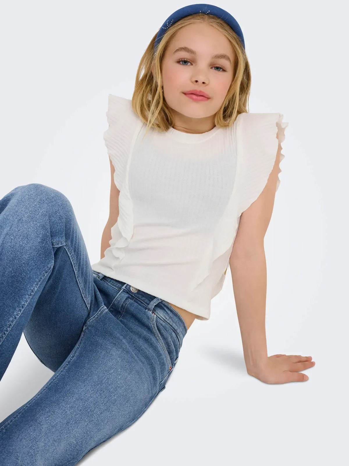 Jeans da Ragazza A Zampa Denim