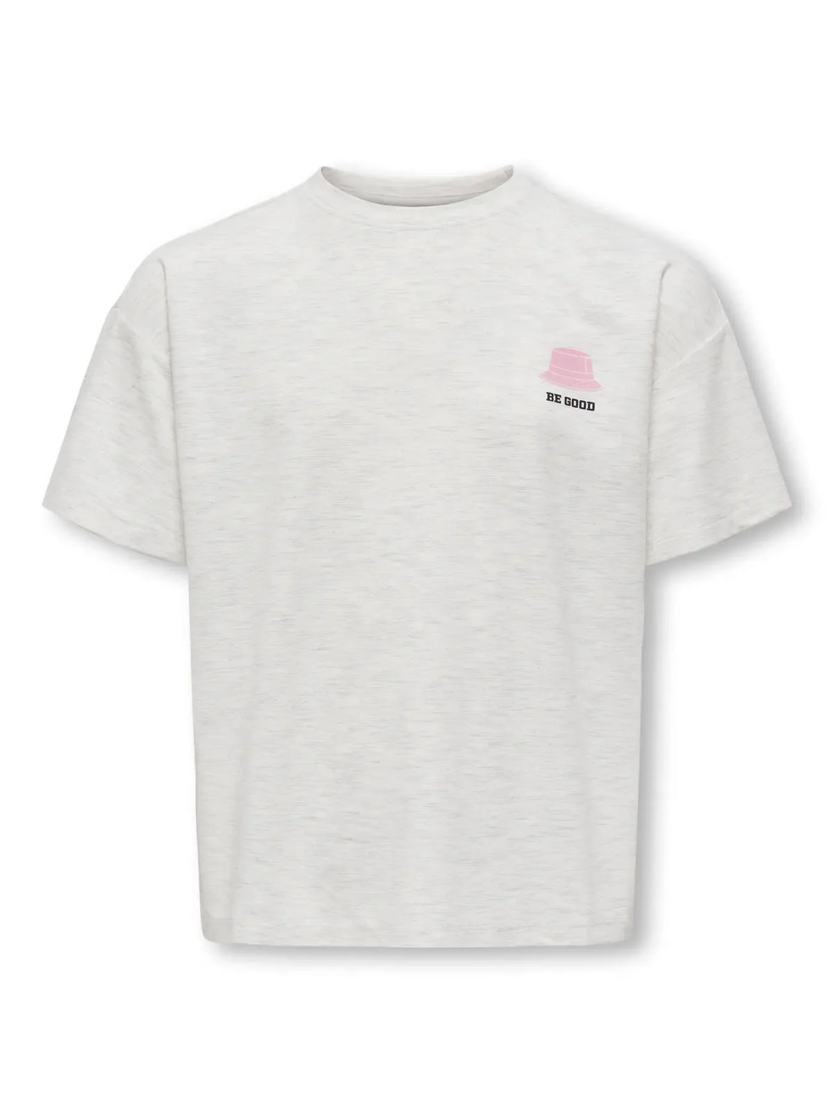 T-Shirt da Ragazza Light Grey Melange