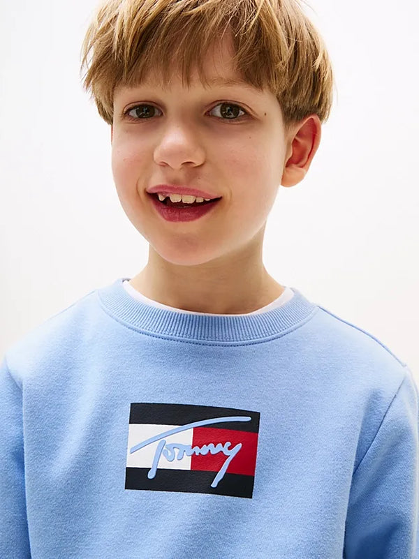 Felpa Logo Blu Dark Night Navy