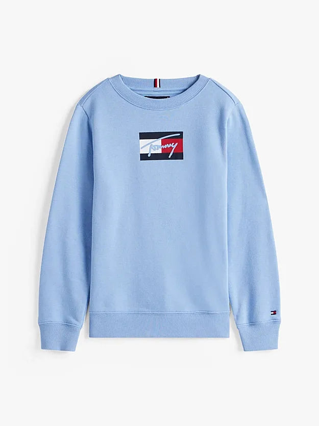 Felpa Logo Blu Dark Night Navy