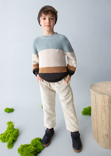 Pantalone Jogger Costine Spuma