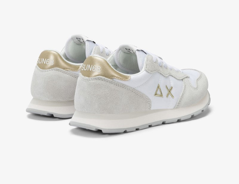 Sneaker Girl Ally Gold Silver Teen Bianco