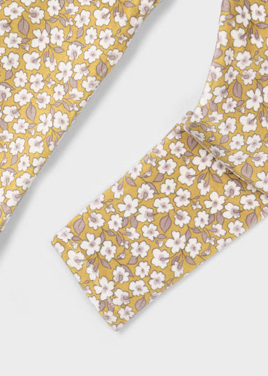 Leggings Velluto Stampa Mostarda