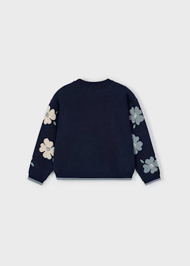 Maglia Jacquard Petrolio