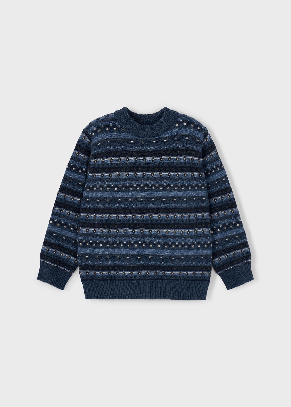 Maglia Jacquard Acero