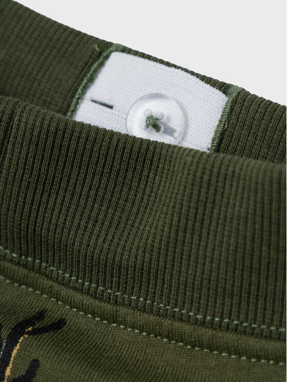Pantalone in Felpa Verde Rifle