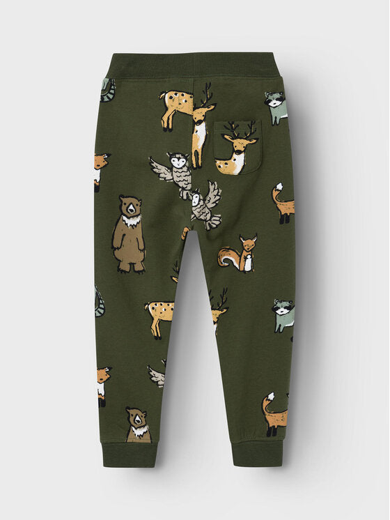 Pantalone in Felpa Verde Rifle