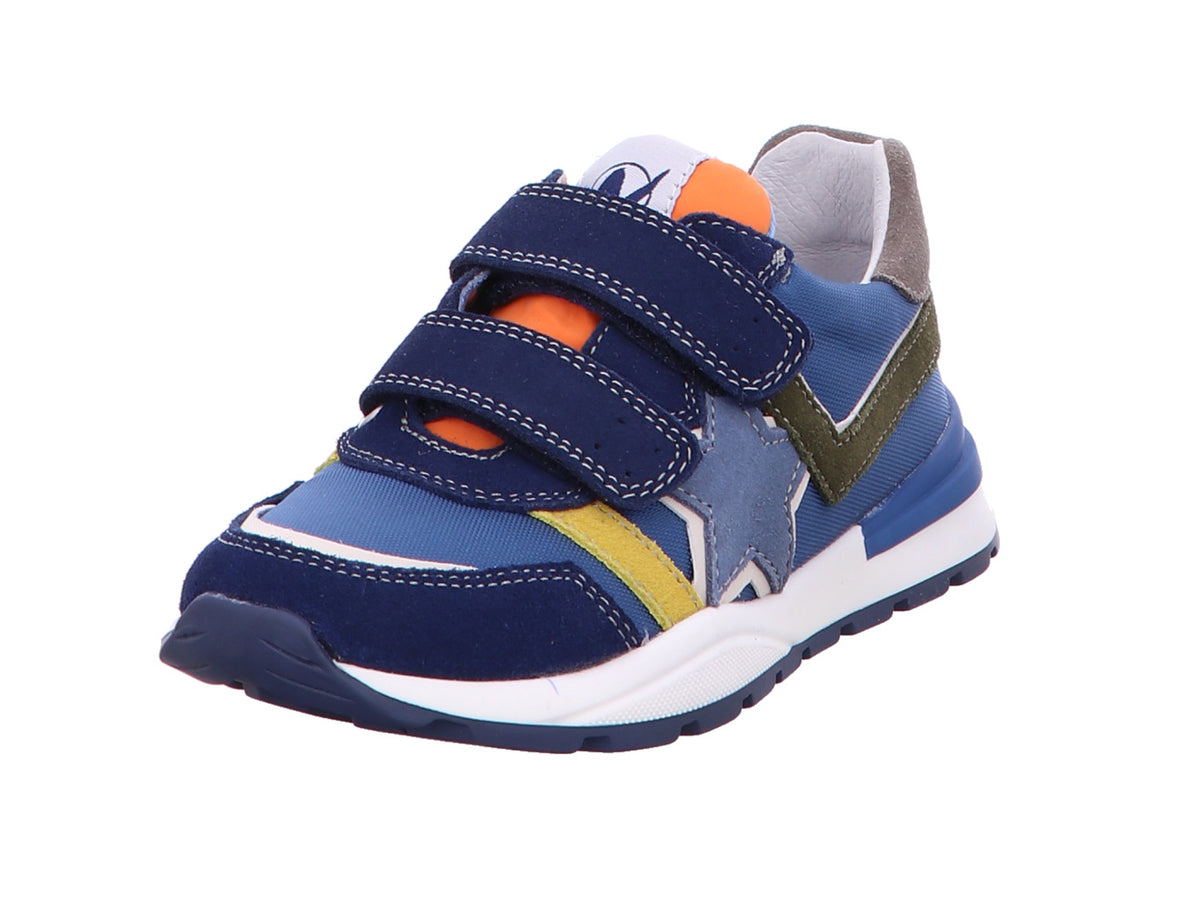 Sneakers Evon Multicolore Azzurro con Strappi