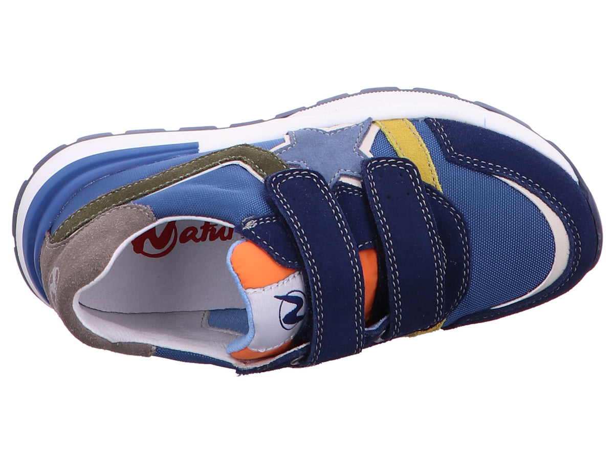 Sneakers Evon Multicolore Azzurro con Strappi