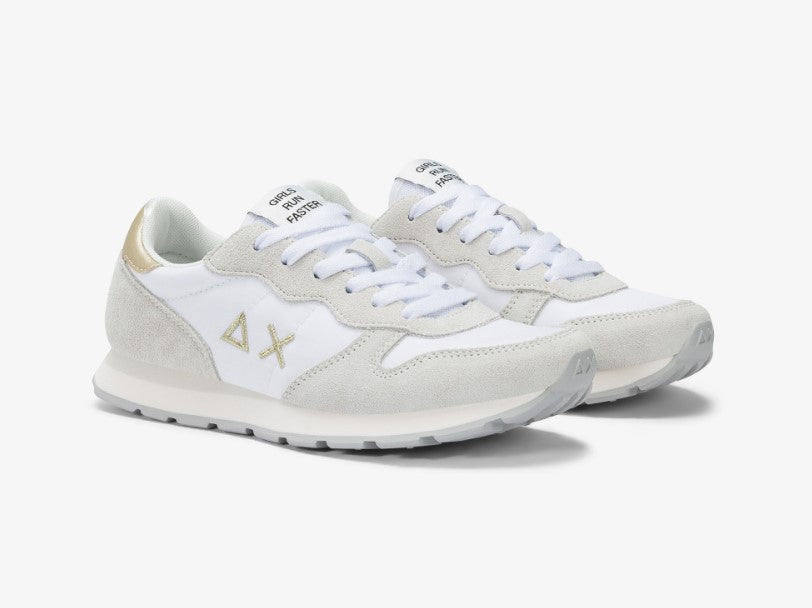 Sneaker Girl Ally Gold Silver Teen Bianco