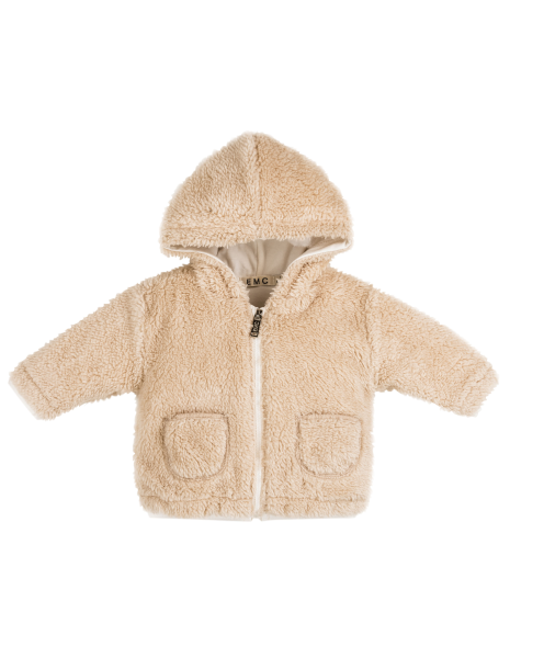 Giacca Orsetto Con Cappuccio Sabbia