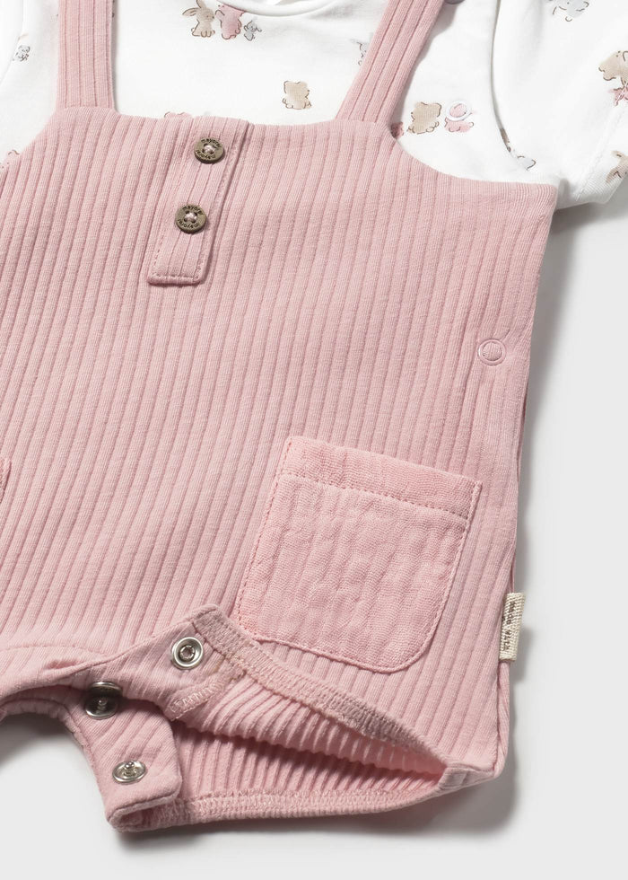 Pagliaccetto Salopette Rosa Baby
