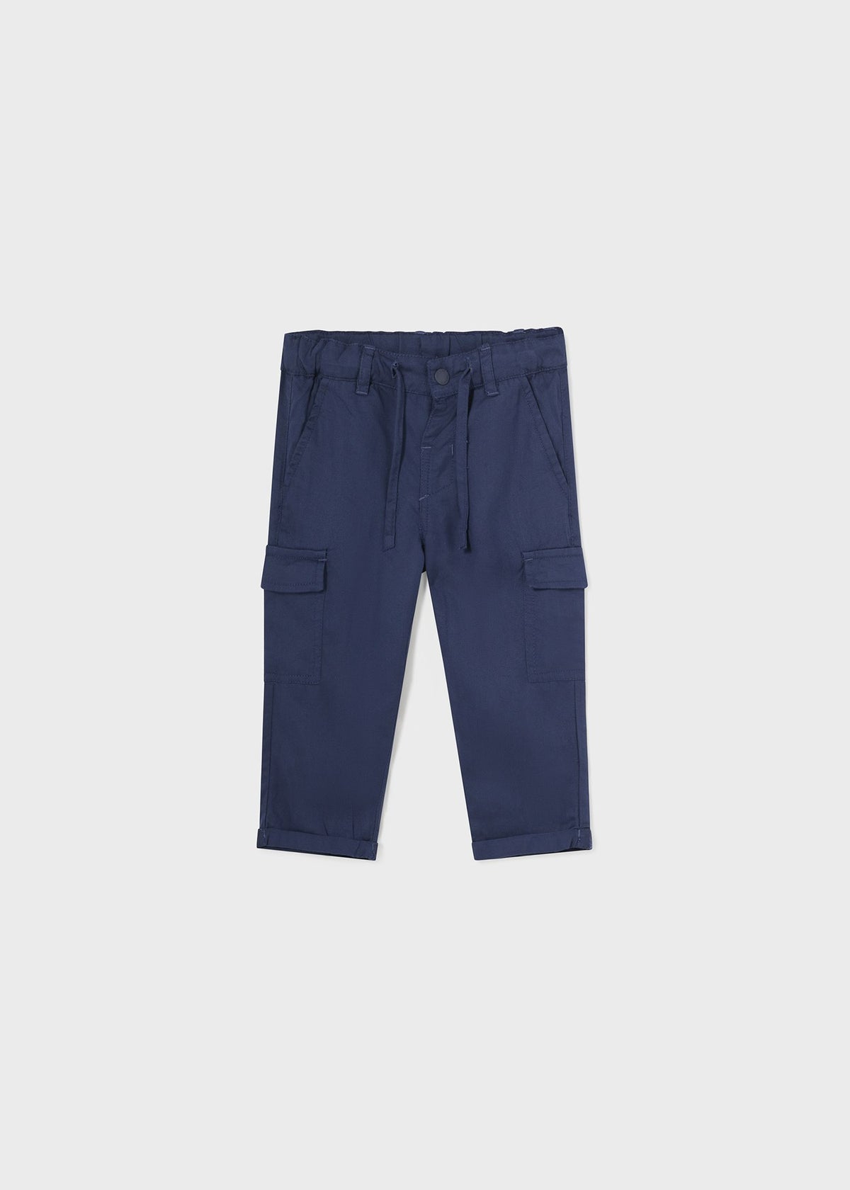 Pantalone Cargo Slim Azzurro