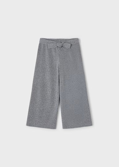Pantalone Culotte Tricot Argento