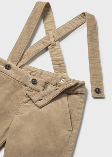 Pantalone Bretelle Beige