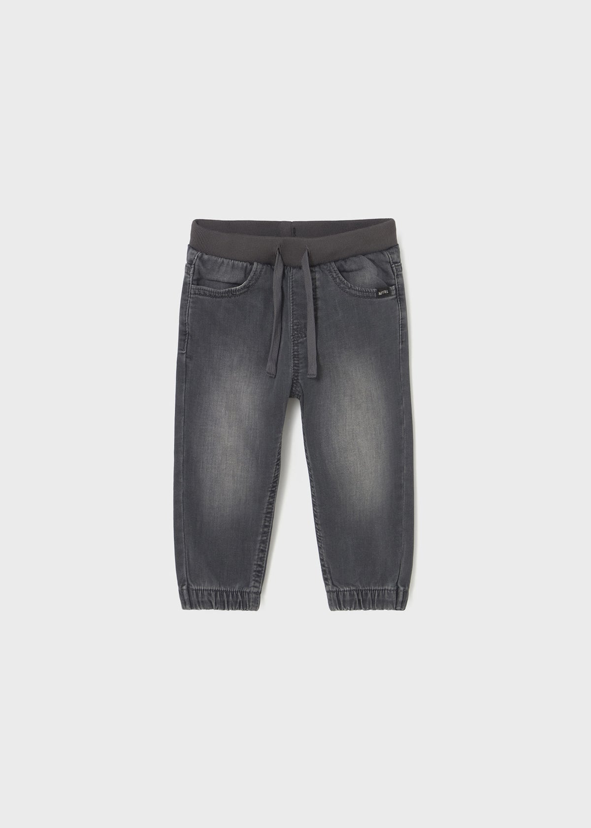 Pantalone Soft Denim Jogger Grigio Scu