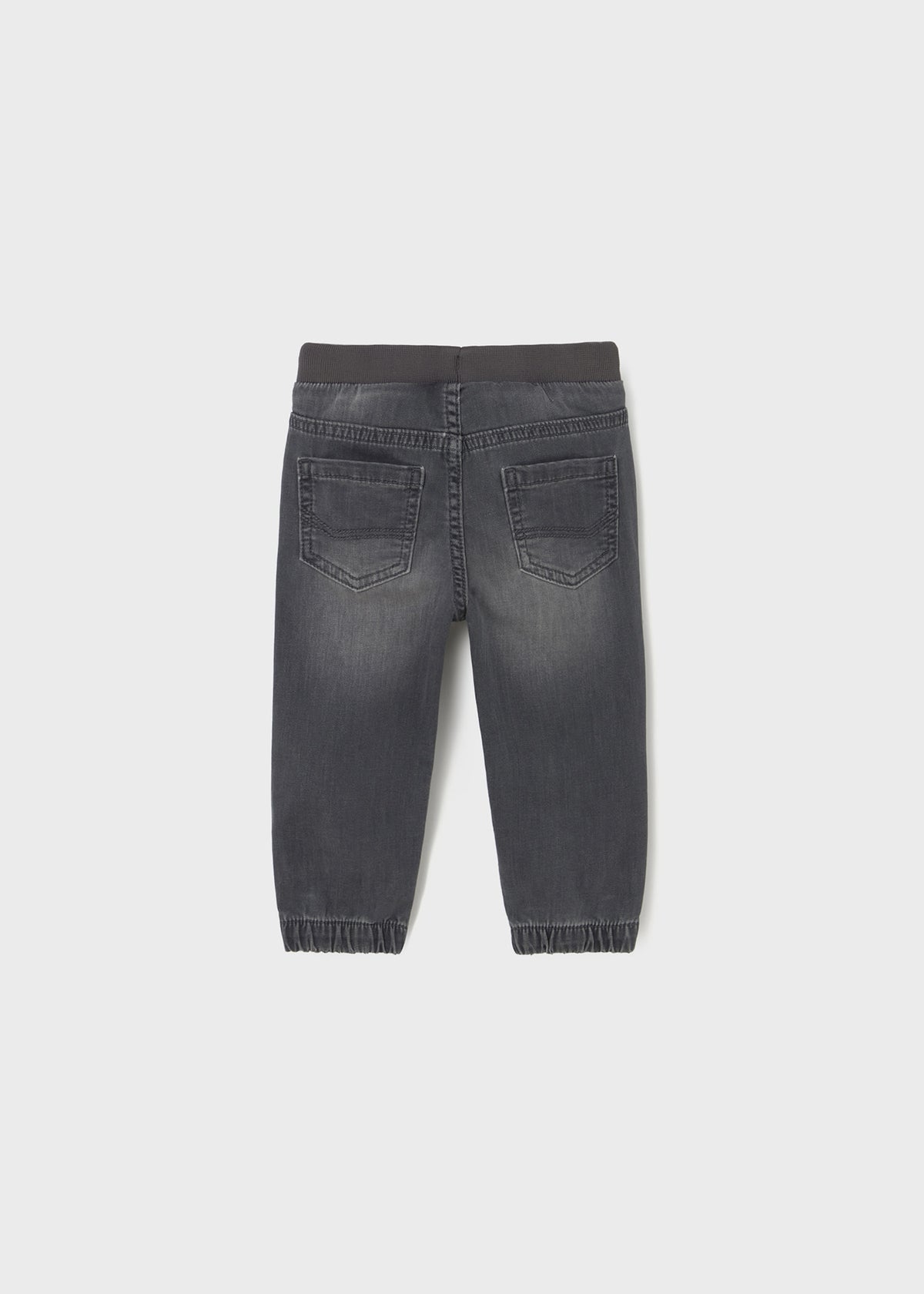 Pantalone Soft Denim Jogger Grigio Scu