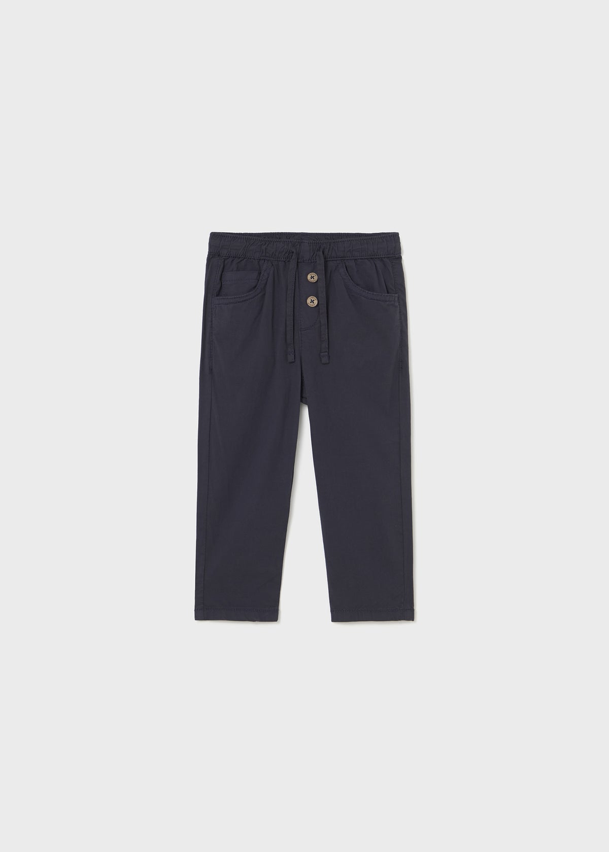 Pantalone Popeline Elastan Marino