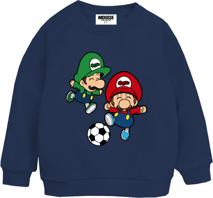Felpa Super Mario Blu Navy
