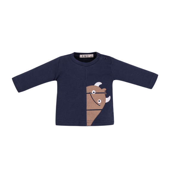 T-Shirt Manica Lunga Blu