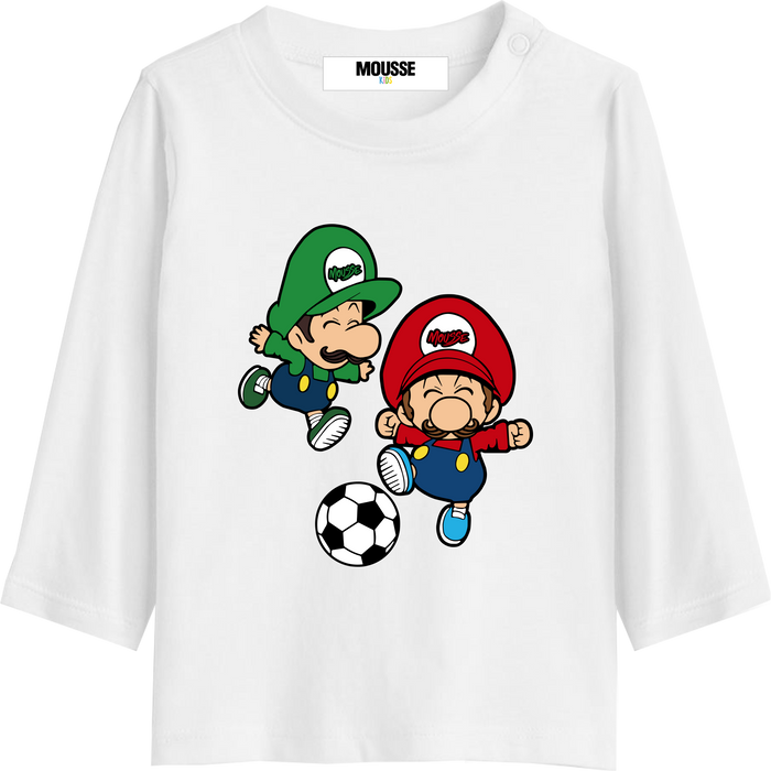 T-Shirt Ml Super Mario Bianca