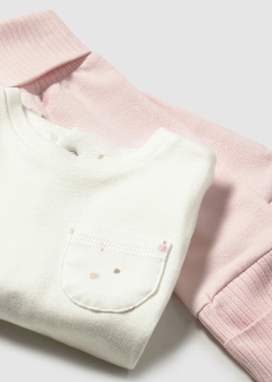 Tuta 3 Pezzi Rosa Baby