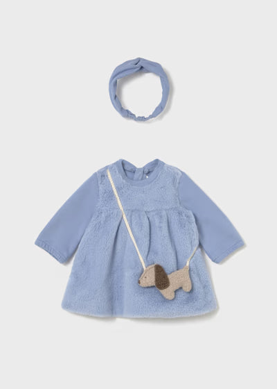 Vestito Combinato Pelo Dream Blue