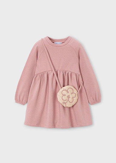 Vestito Felpa Borsa Cipria