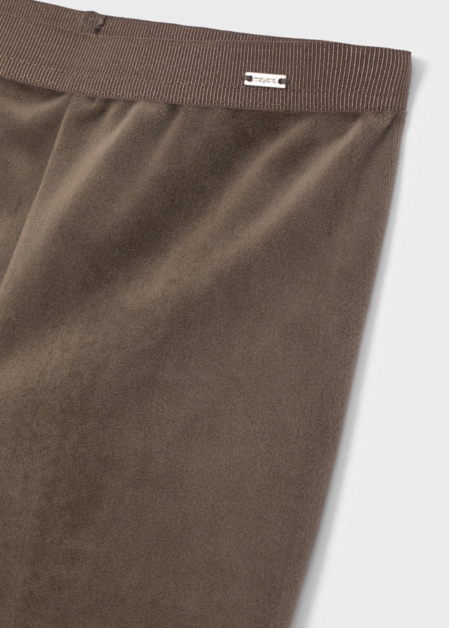 Leggings Velluto Basic Marrone