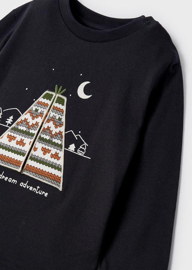 Maglietta Manica Lunga Play Tipi Nero