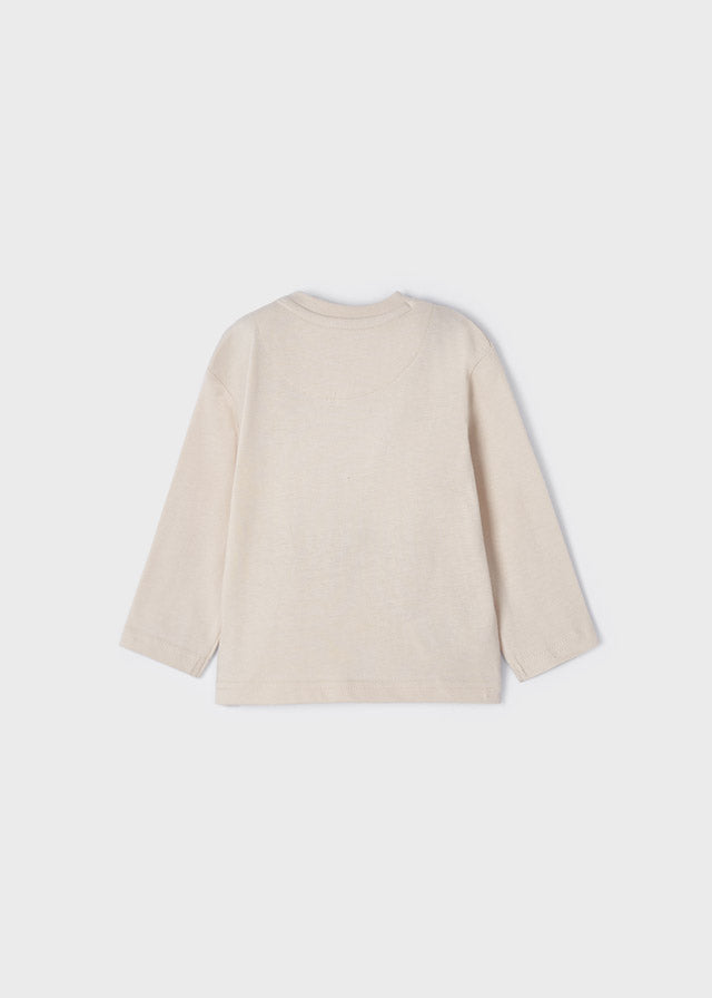 Maglietta Manica Lunga Play Zaino Beige