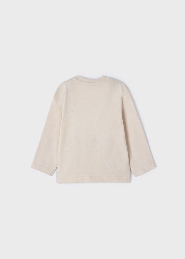 Maglietta Manica Lunga Play Zaino Beige