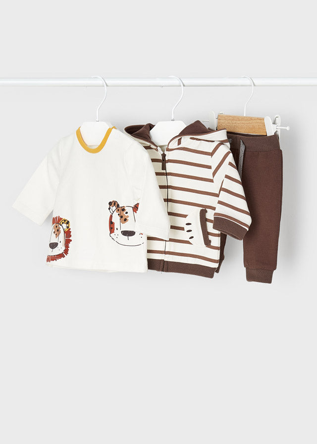 Tuta 3 Pezzi Jacquard Grigia