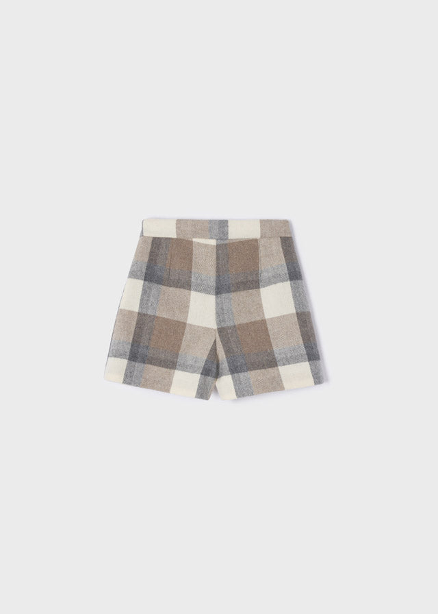Bermuda Quadri Panna Grigio Beige