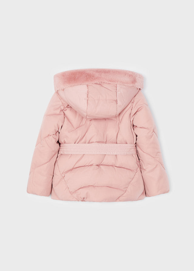 Giubbotto Marsupio Peloso Rosa