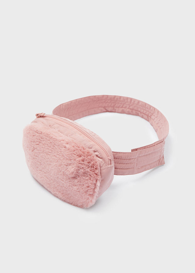 Giubbotto Marsupio Peloso Rosa