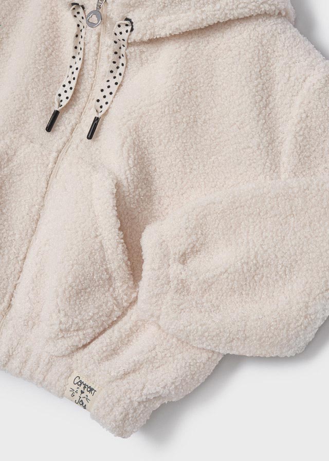 Felpa Pellicciotto Beige