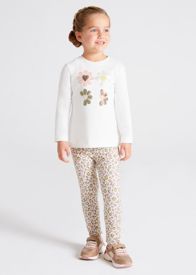 T-shirt + Leggins Beige