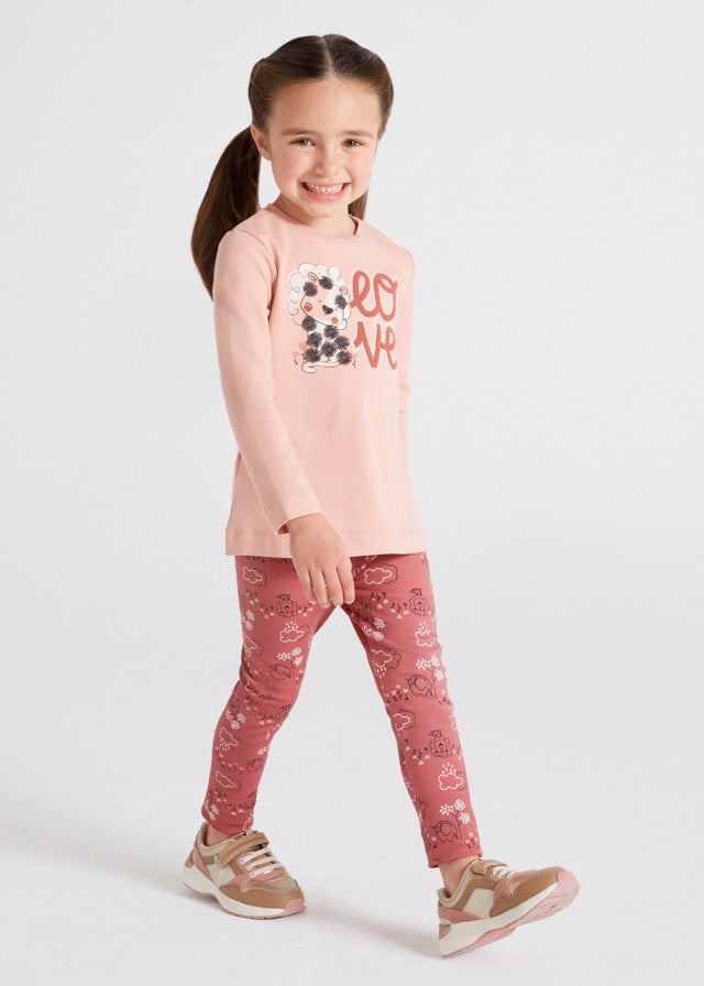 T-shirt + Leggins Rosa