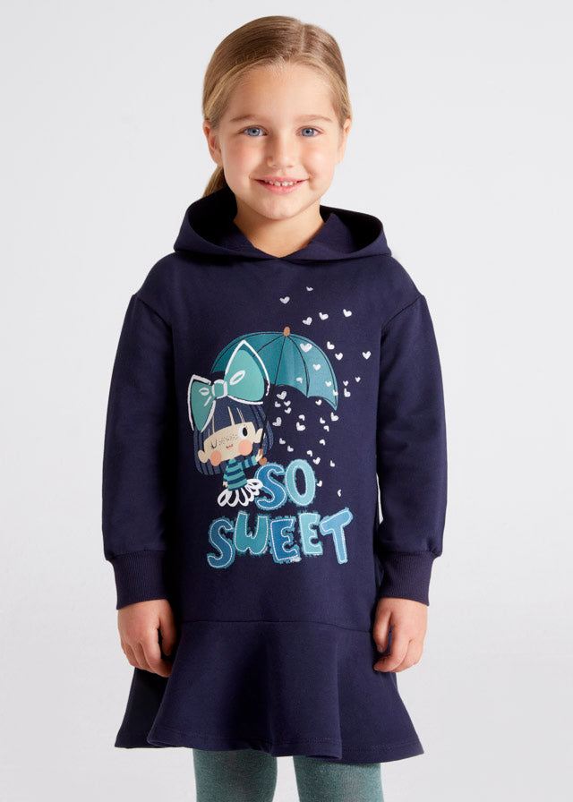 Vestito Felpa Blu