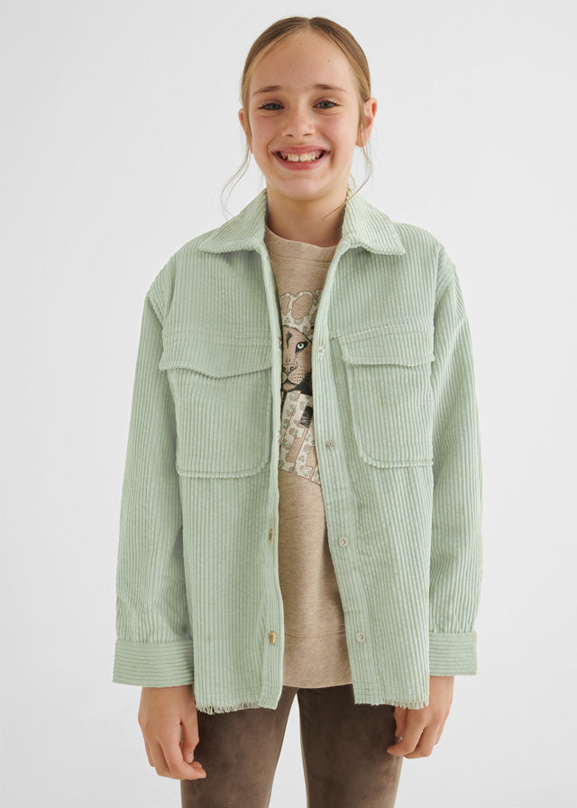 Overshirt Velluto a Costine Verde