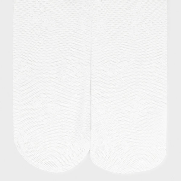 Collant Jacquard Bianco