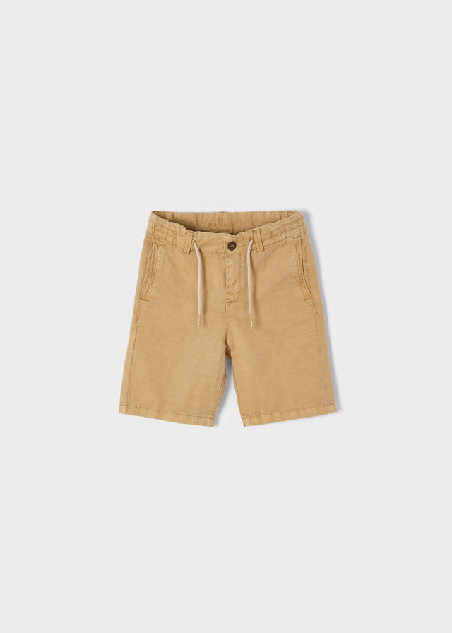 Bermuda Marrone in Lino Twill