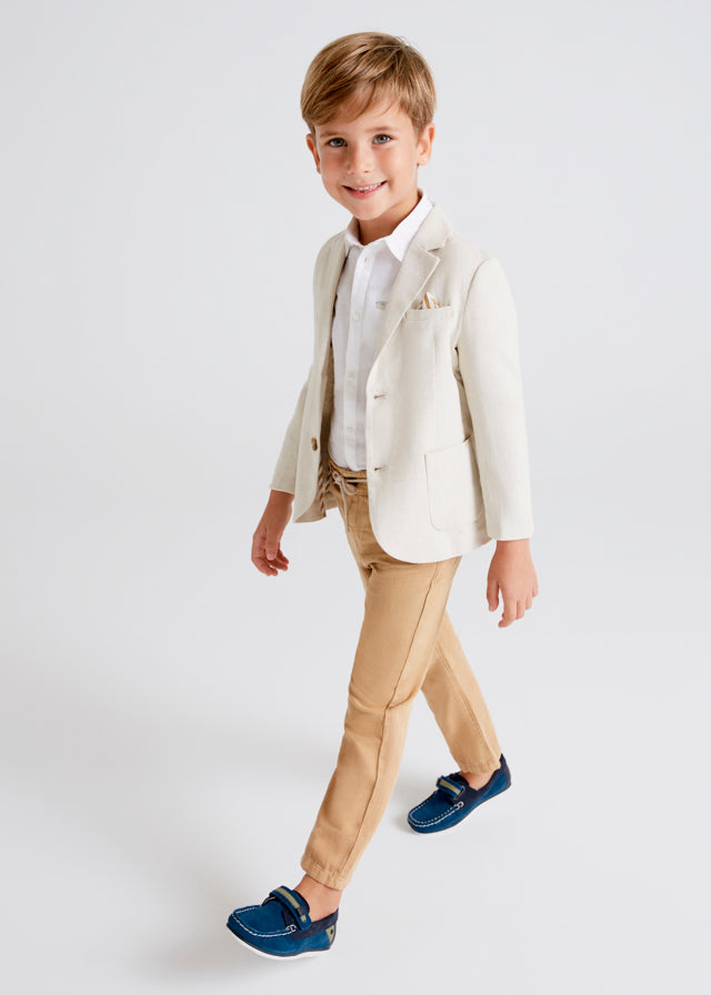 Pantalone Lino Twill Camel