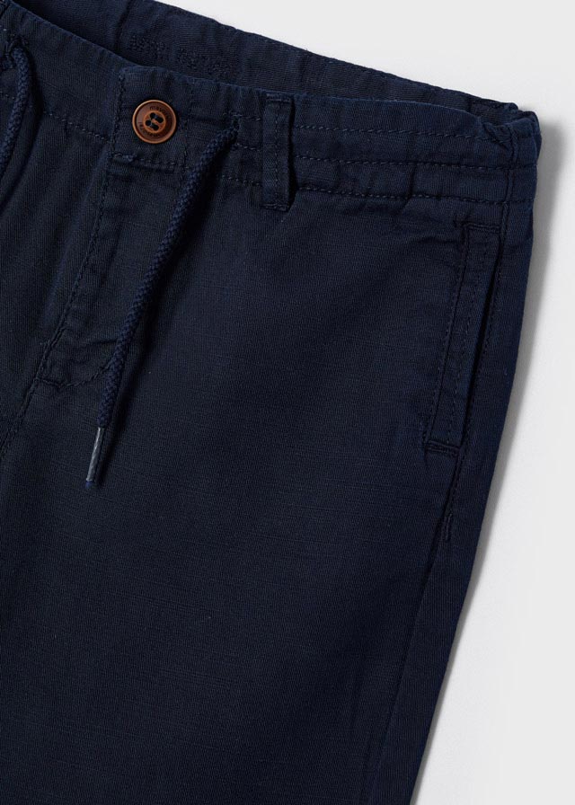 Pantalone Lino Twill Blu