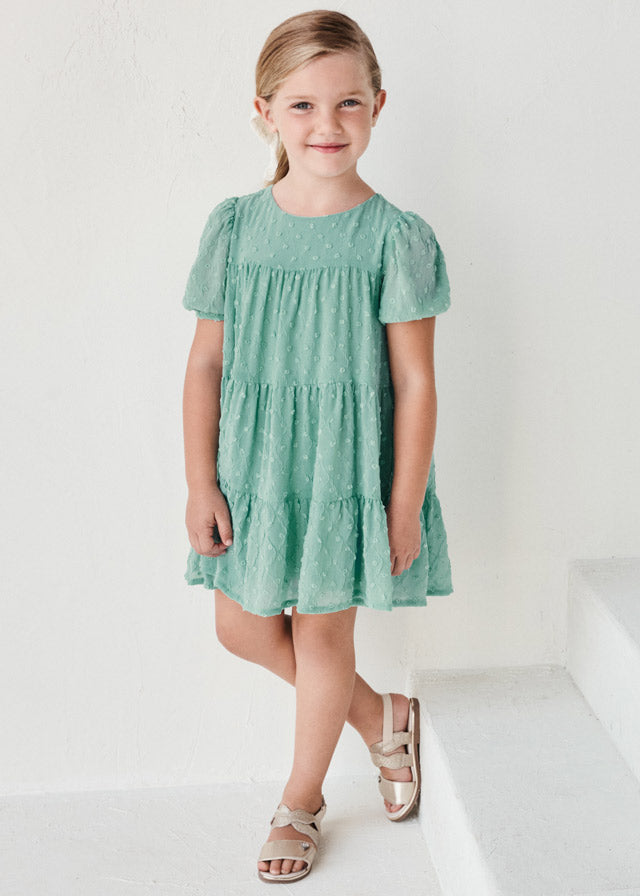 Vestito Chiffon Turchese Elegante