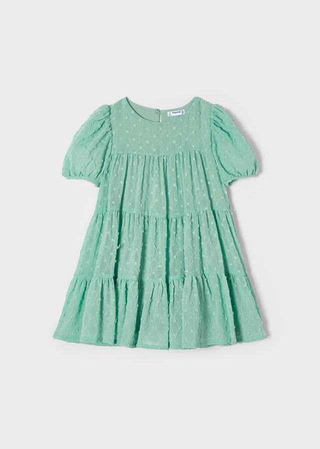 Vestito Chiffon Turchese Elegante