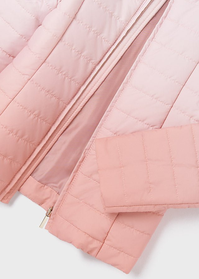 Giacca a Vento Bianco-Rosa Degrad